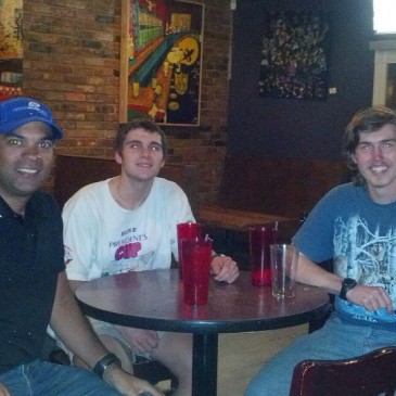 Good conversation with Evan and John who go to LSU