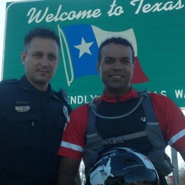 Officer Pruitt from Orange, Texas City Police Department right behind.