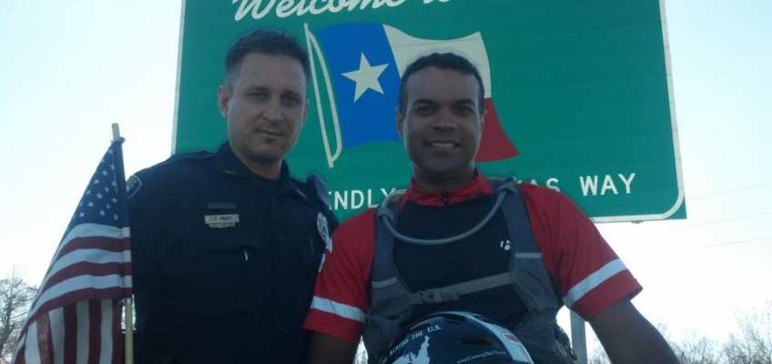 Officer Pruitt from Orange, Texas City Police Department right behind.