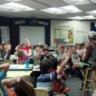 4th graders at Skyline School