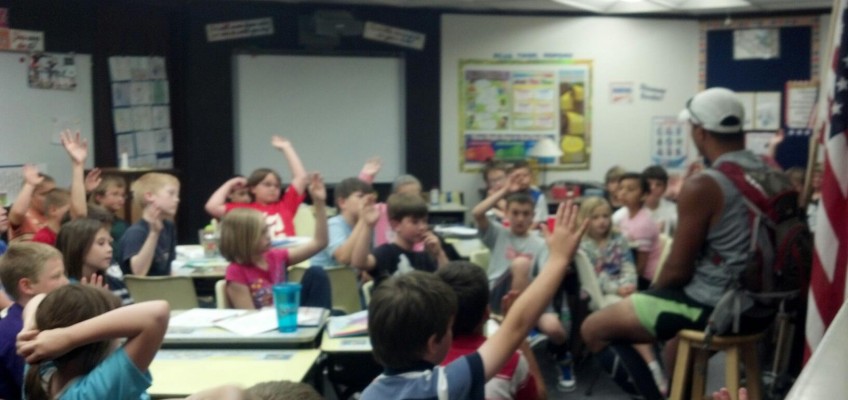 4th graders at Skyline School